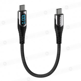 Cable Ocetea de datos y carga USB C a USB C para cámara / smartphone / Laptop / (100W - 5A) (30cm)
